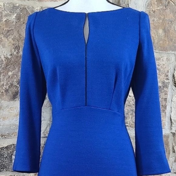 Lafayette 148 8 Wool Fit & Flare Dress - Picture 2 of 3